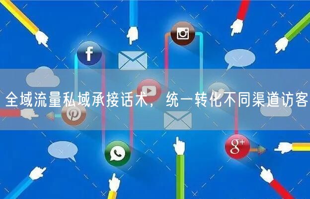 全域流量私域承接话术，统一转化不同渠道访客