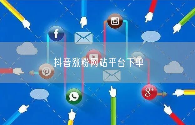 抖音涨粉网站平台下单