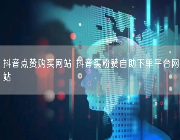 抖音点赞购买网站 抖音买粉赞自助下单平台网站