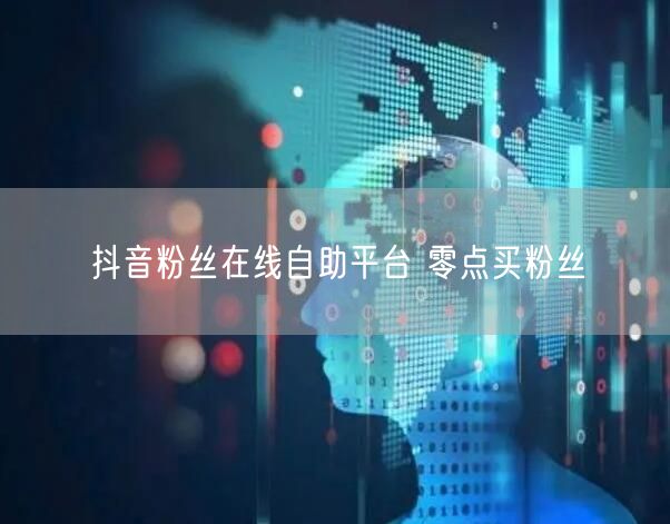 抖音粉丝在线自助平台 零点买粉丝