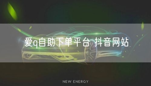 爱q自助下单平台 抖音网站