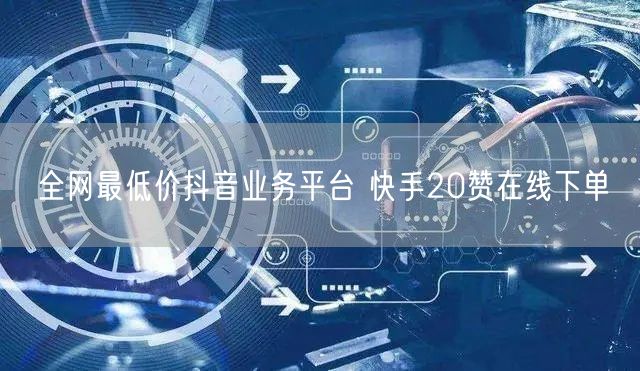 全网最低价抖音业务平台 快手20赞在线下单